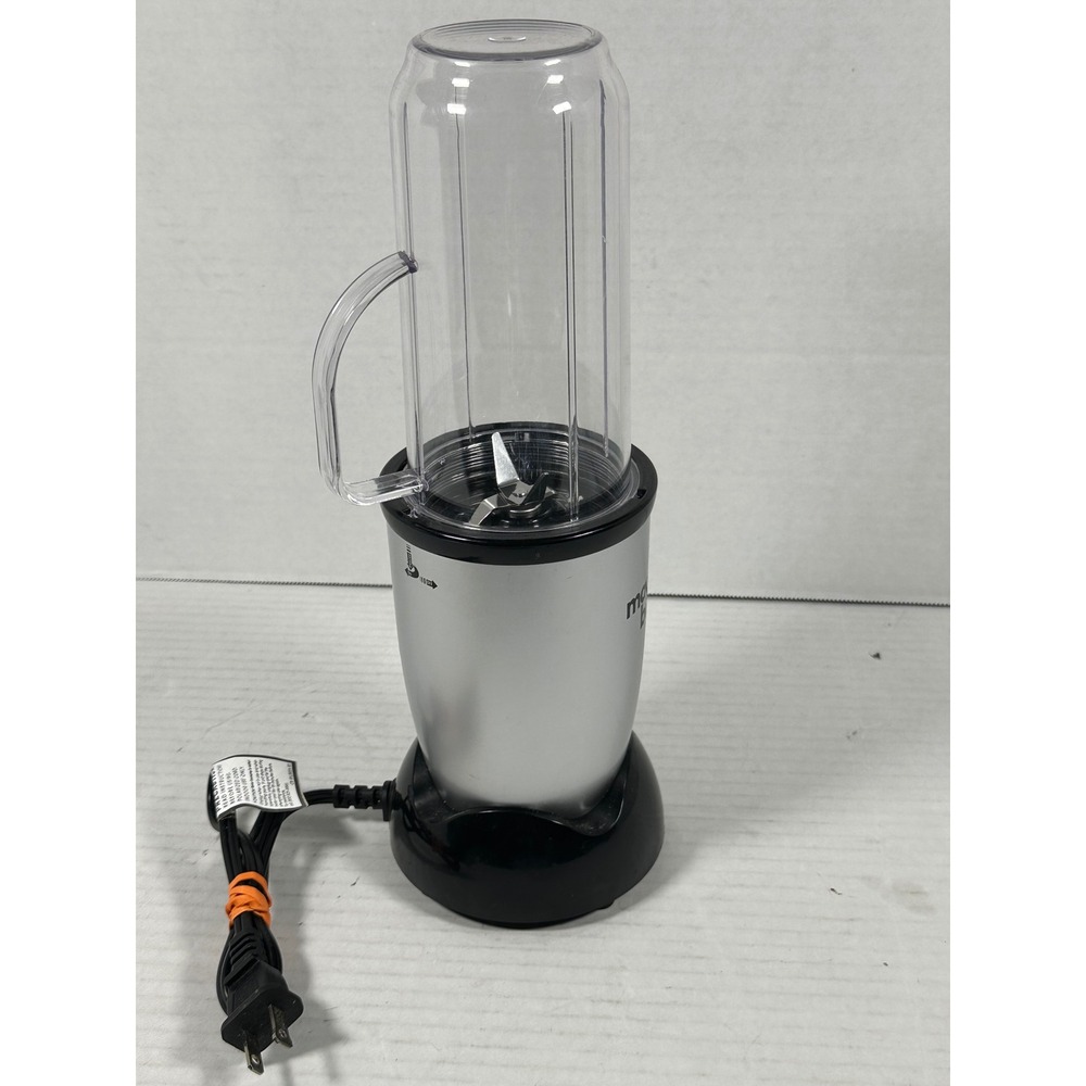 Magic Bullet Personal Blender Silver Black MB-WL076C-02 with Tall Handle Cup - Picture 2 of 12